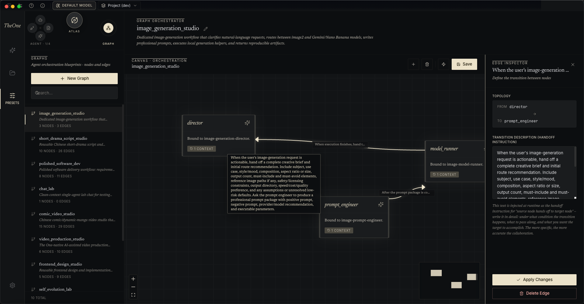 The Graph editor